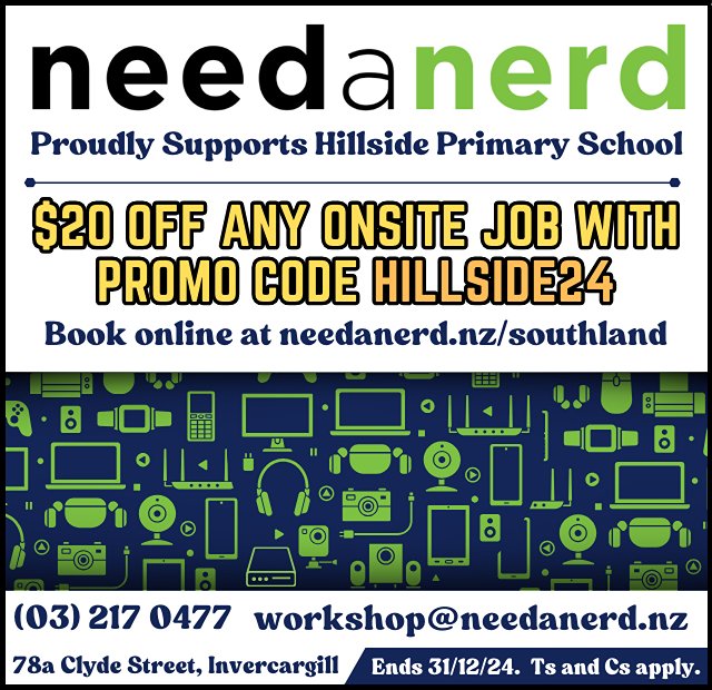 Need a Nerd Southland - Hillside Primary School